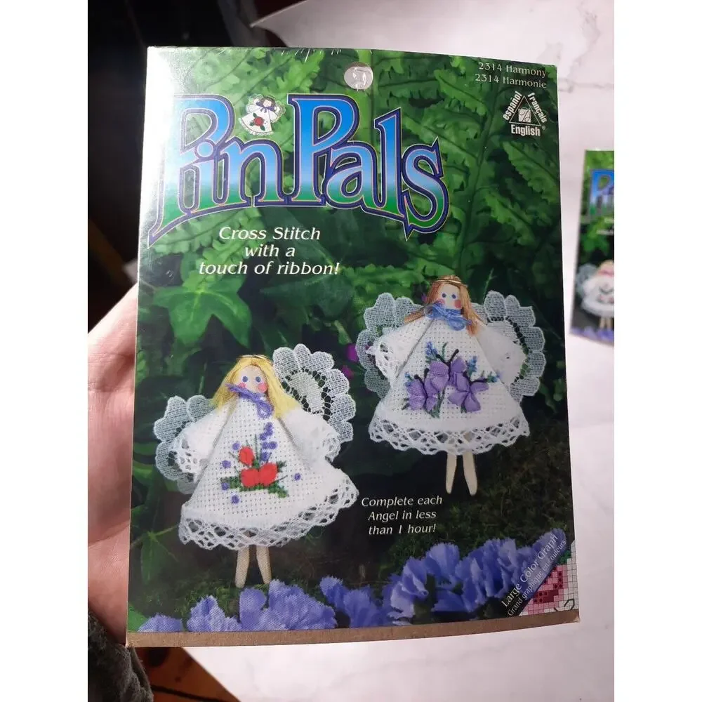Pin Pals Cross Stitch Kit Angels Lot of 2 Harmony 2314 Showers 2317
